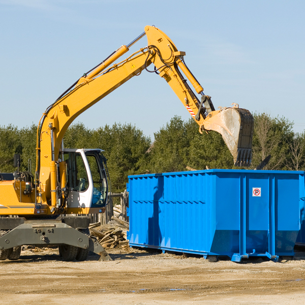 what happens if the residential dumpster is damaged or stolen during rental in Mc Indoe Falls